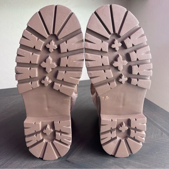 STEVE MADDEN Reyen Platform Boot in Oatmeal Suede Size 7.5 NEW - Picture 12 of 15